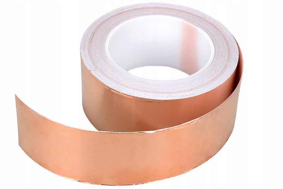 

Taśma miedziana samoprzylepna, szerokość 6cm (1m)