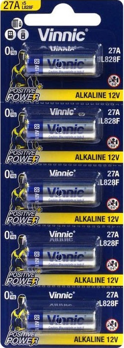 10x BATERIA VINNIC 27A A27 MN27 8LR732 L 828 12V BATERIE DO PILOTA ALARMU EAN (GTIN) 4898338001372