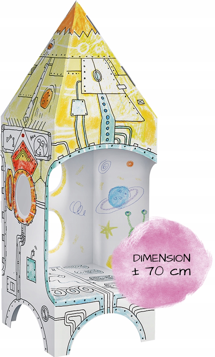 

Monumi 3D kolorowanka Rakieta L wys. 70cm