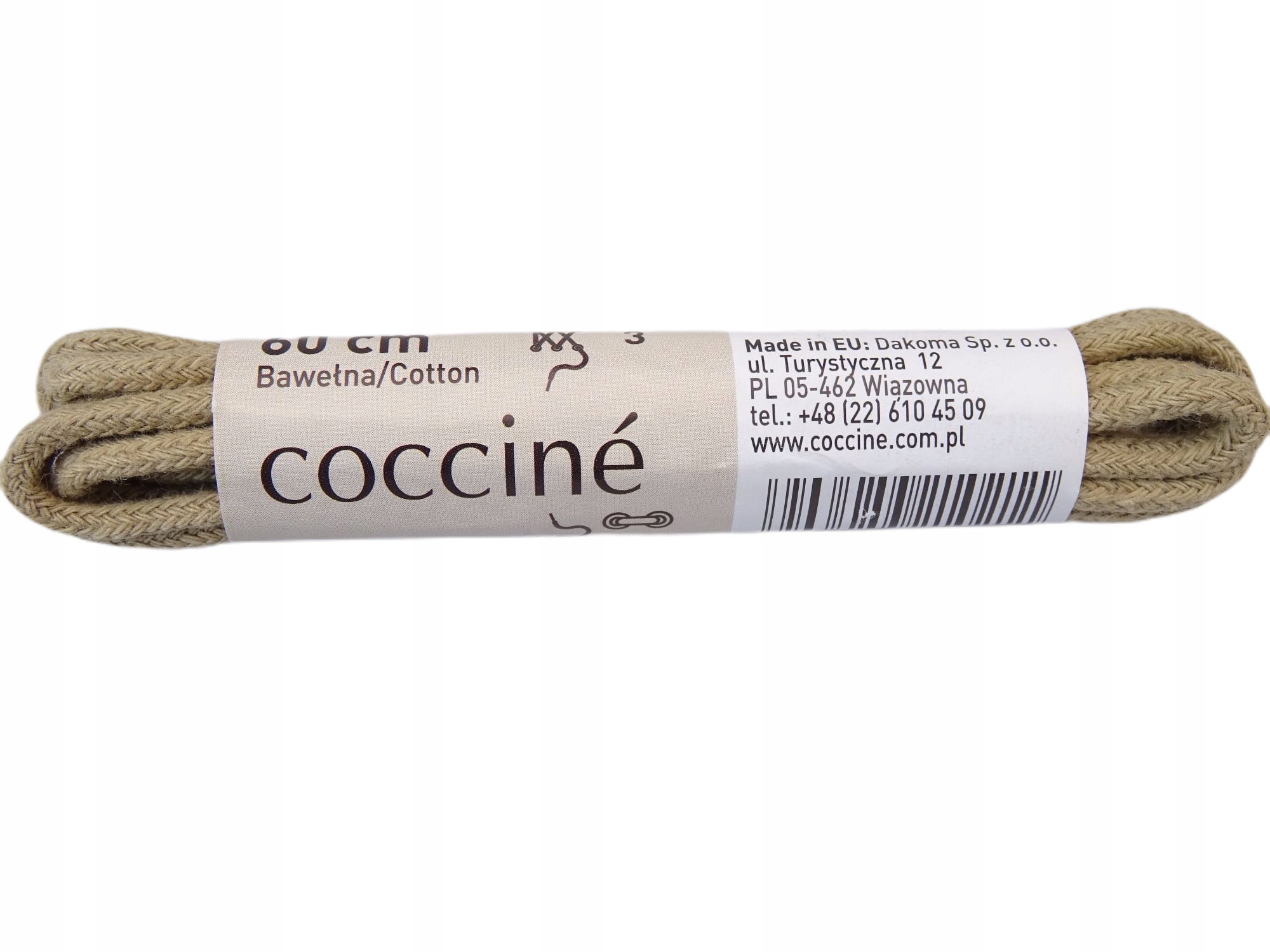 

Sznurowadła sznurówki 100 % Bawełny 60 cm Beżowe