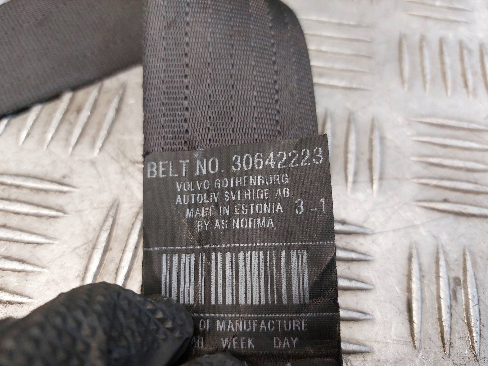 tension belt safety right front front VOLVO C30 and 30642223