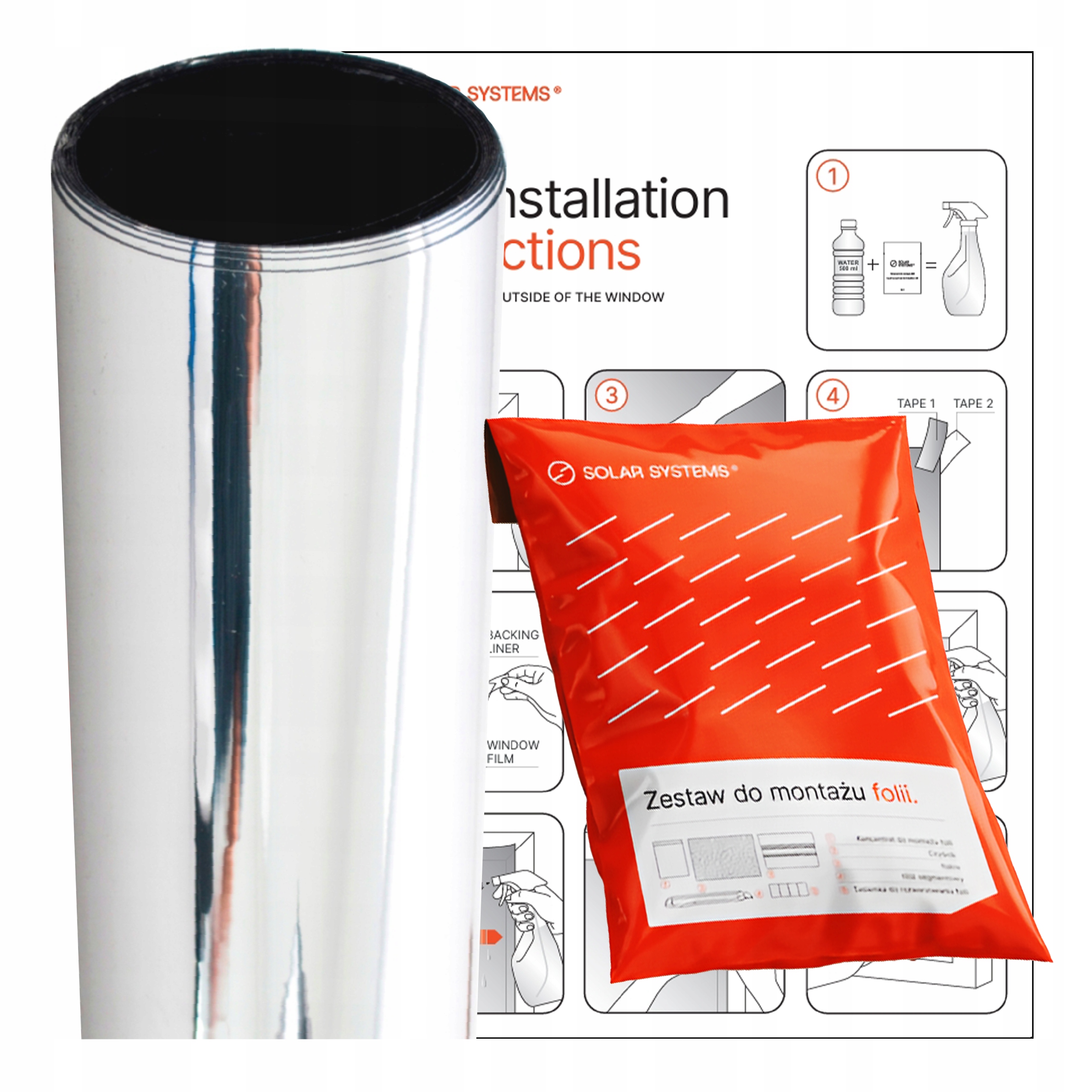 Fólia Benátske zrkadlo 100x350 cm Okenné zrkadlo Samolepiace súkromie