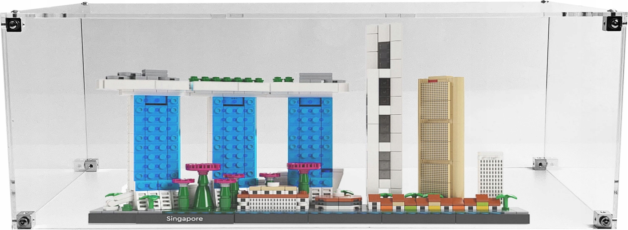 Vitrína Drewlandia pro stavebnici Lego 21057 Architecture Singapur