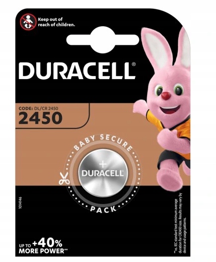 

1x Bateria litowa Duracell CR2450 3V DL 2450 BL/1