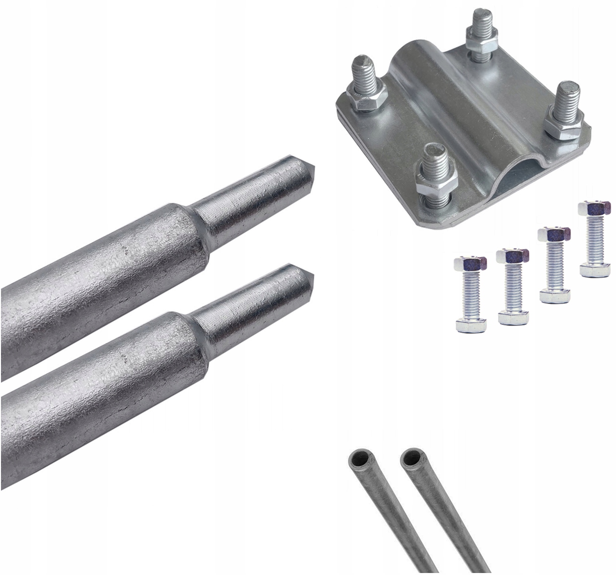 UZIOM PION 2 SZPILKI PION po 150 cm+ ZŁĄCZE OCYNK+ śruby KOMPLET 3mb