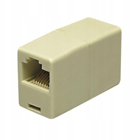 

Łącznik internetu gniazdo podwójne RJ45 8p8c(0418)