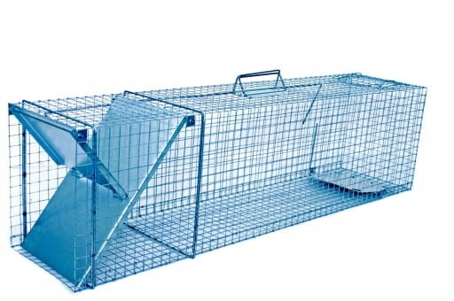 Żywołapka pułapka Klatka na kuny koty łaski wydry lisy 102x29x31