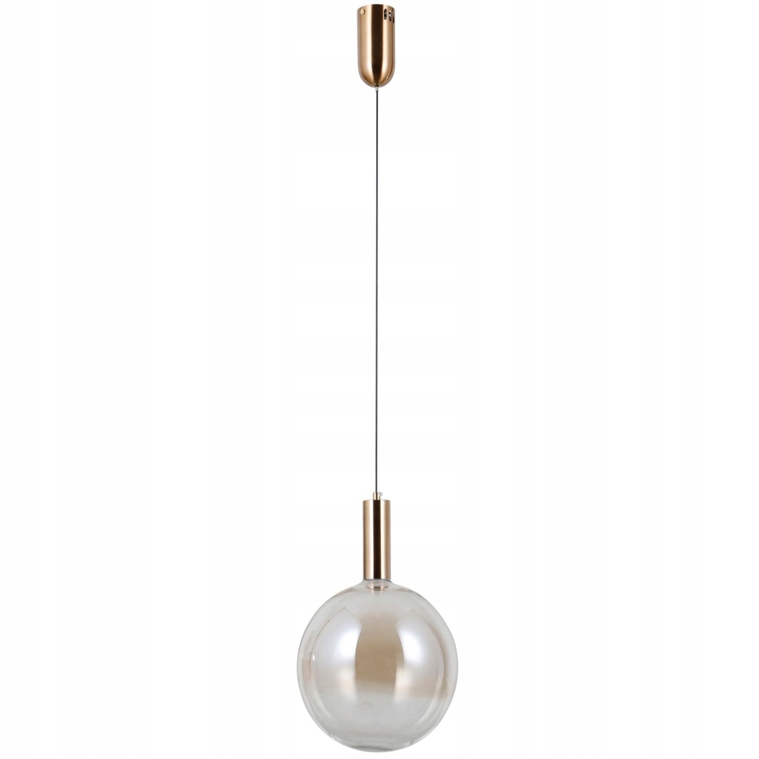 Stropná závesná Led lampa zlatá, samostatná guľa do obývačky, spálne Strela