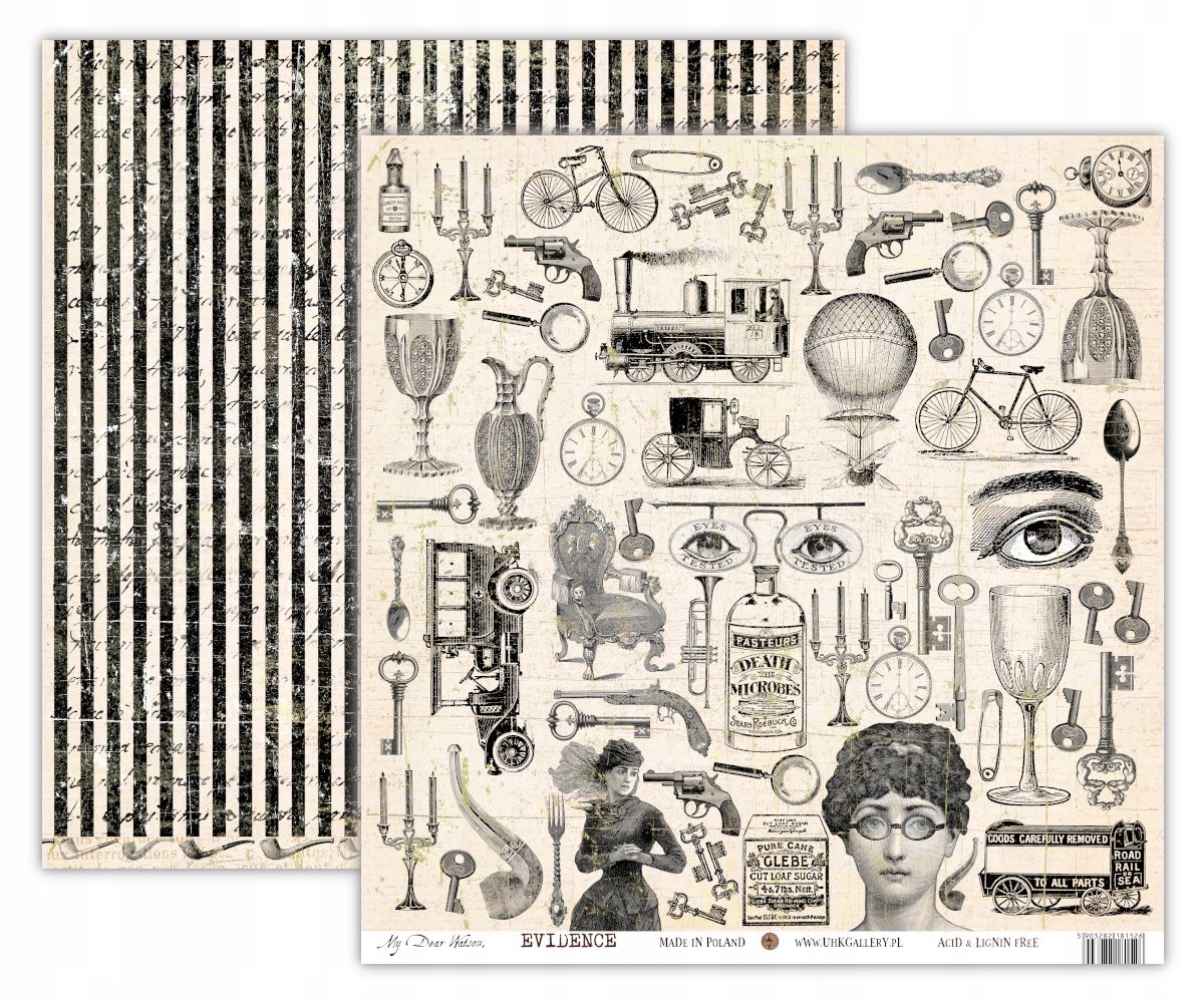 Papier 30x30 My Dear Watson Evidence