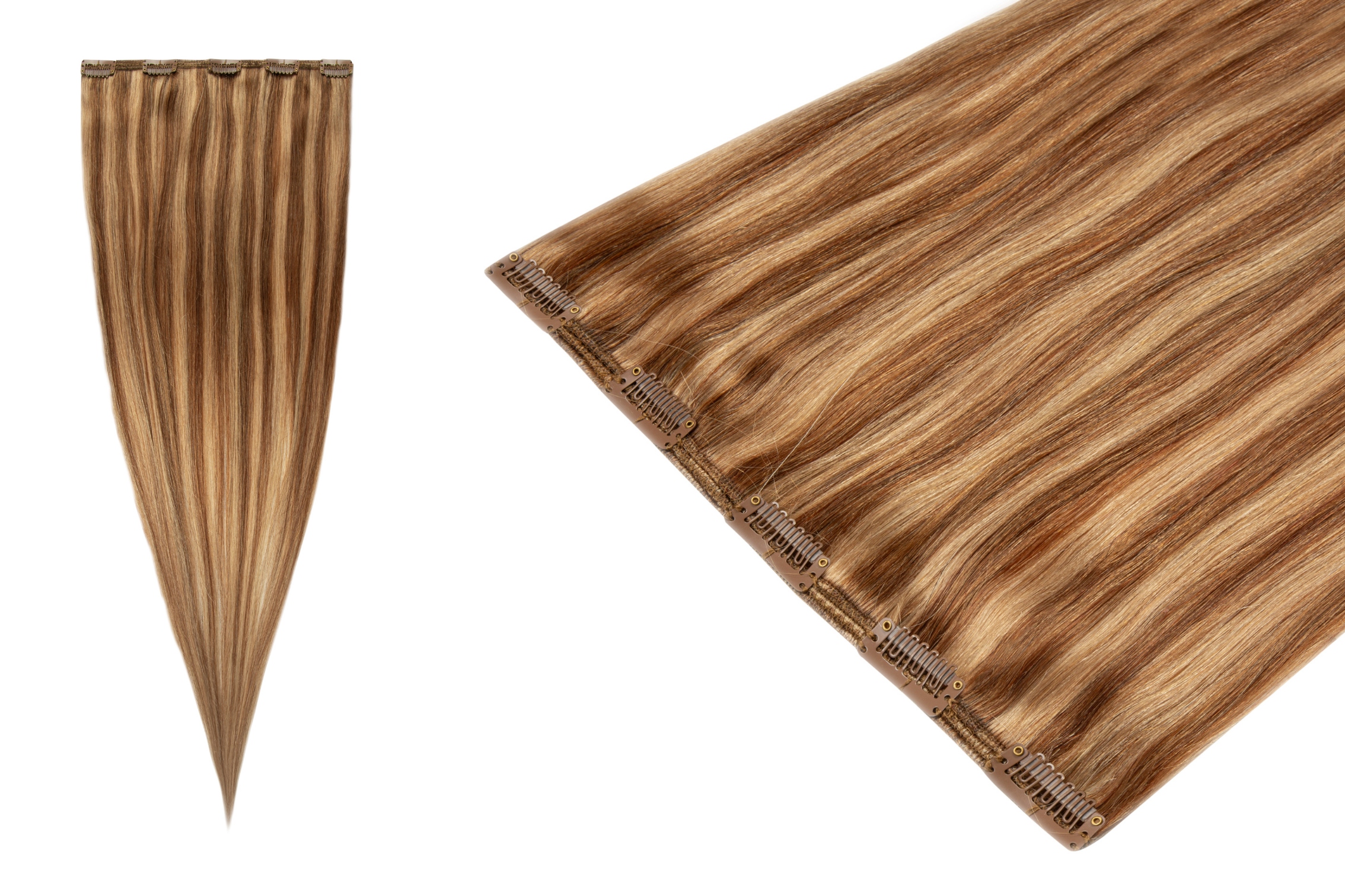Clip In Příčesek Do Vlasů Přírodní připínáčky Klipsy 60 cm 1 páska 60 g BestHair