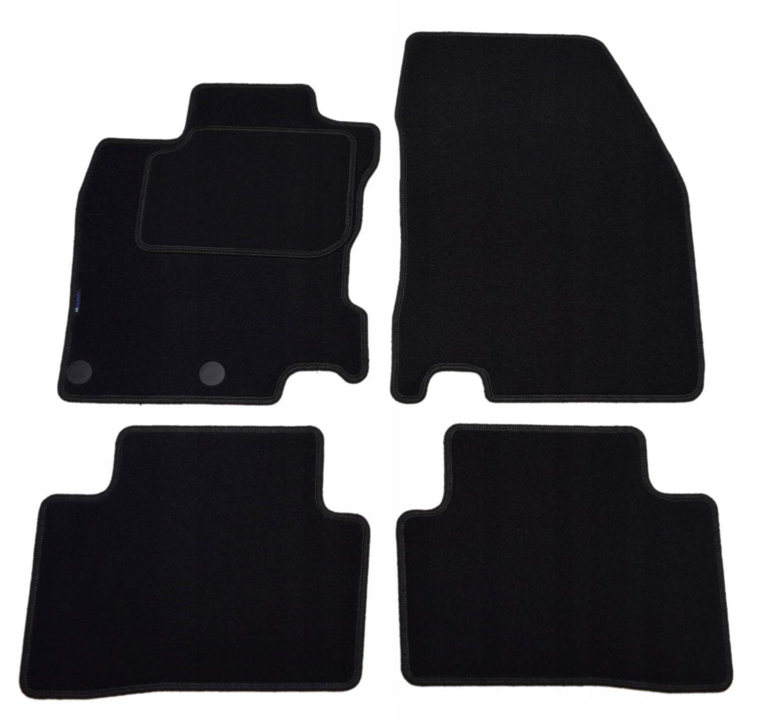 Nissan Qashqai J11 Czarne dywaniki welurowe Economy