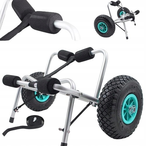 Přepravní hliníkový vozík pro kajak/lodní člun, lehký, mobilní, do 70 kg