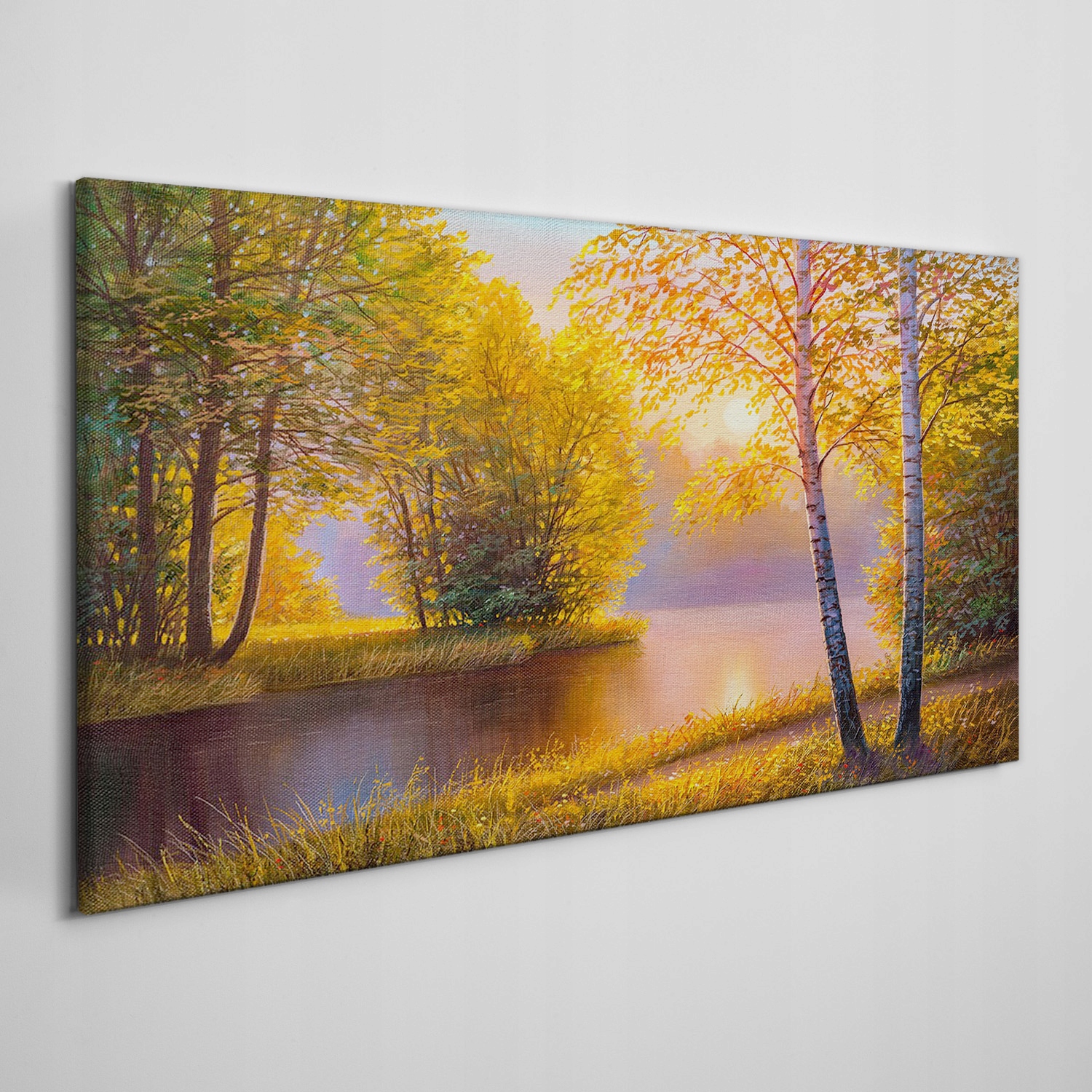 

Obraz na płótnie Kwiaty rzeka przyroda 140x70 cm