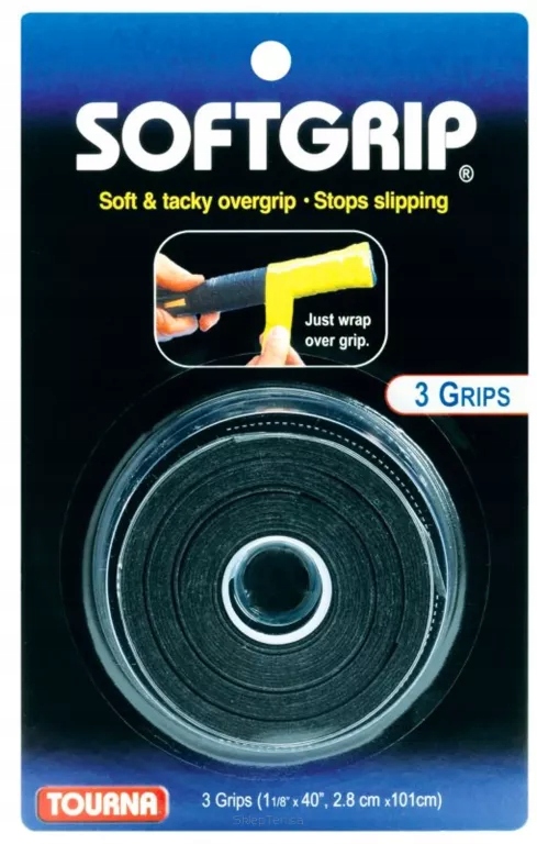 Owijki wierzchnie Tourna Softgrip czarne