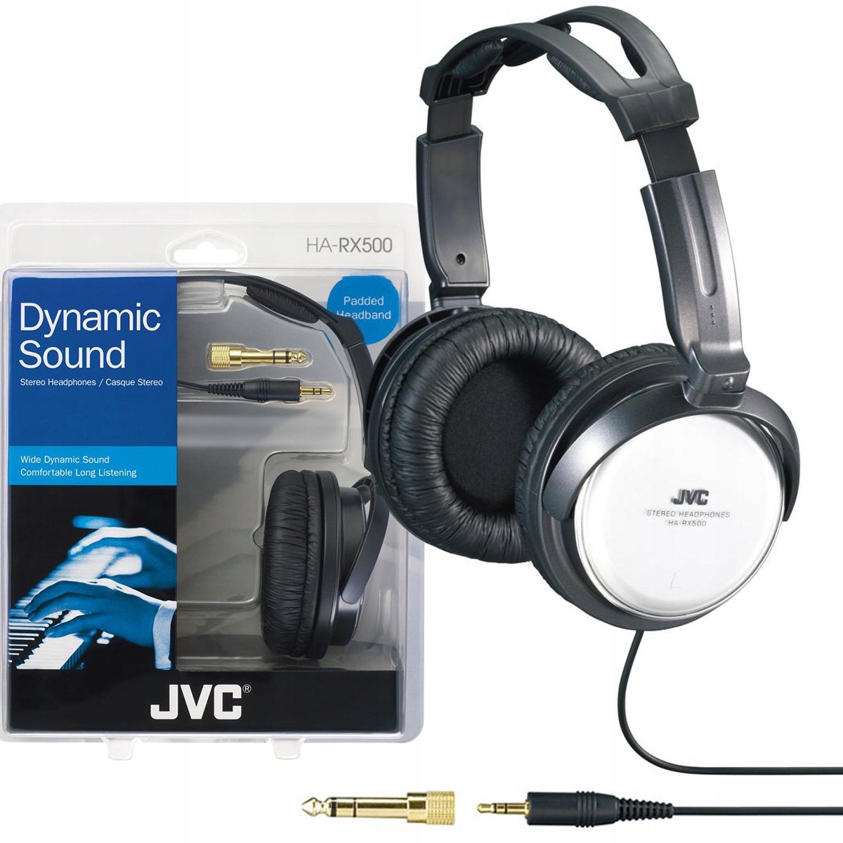 Jvc HA-RX500 Dynamic Sound Słuchawki Nauszne Black