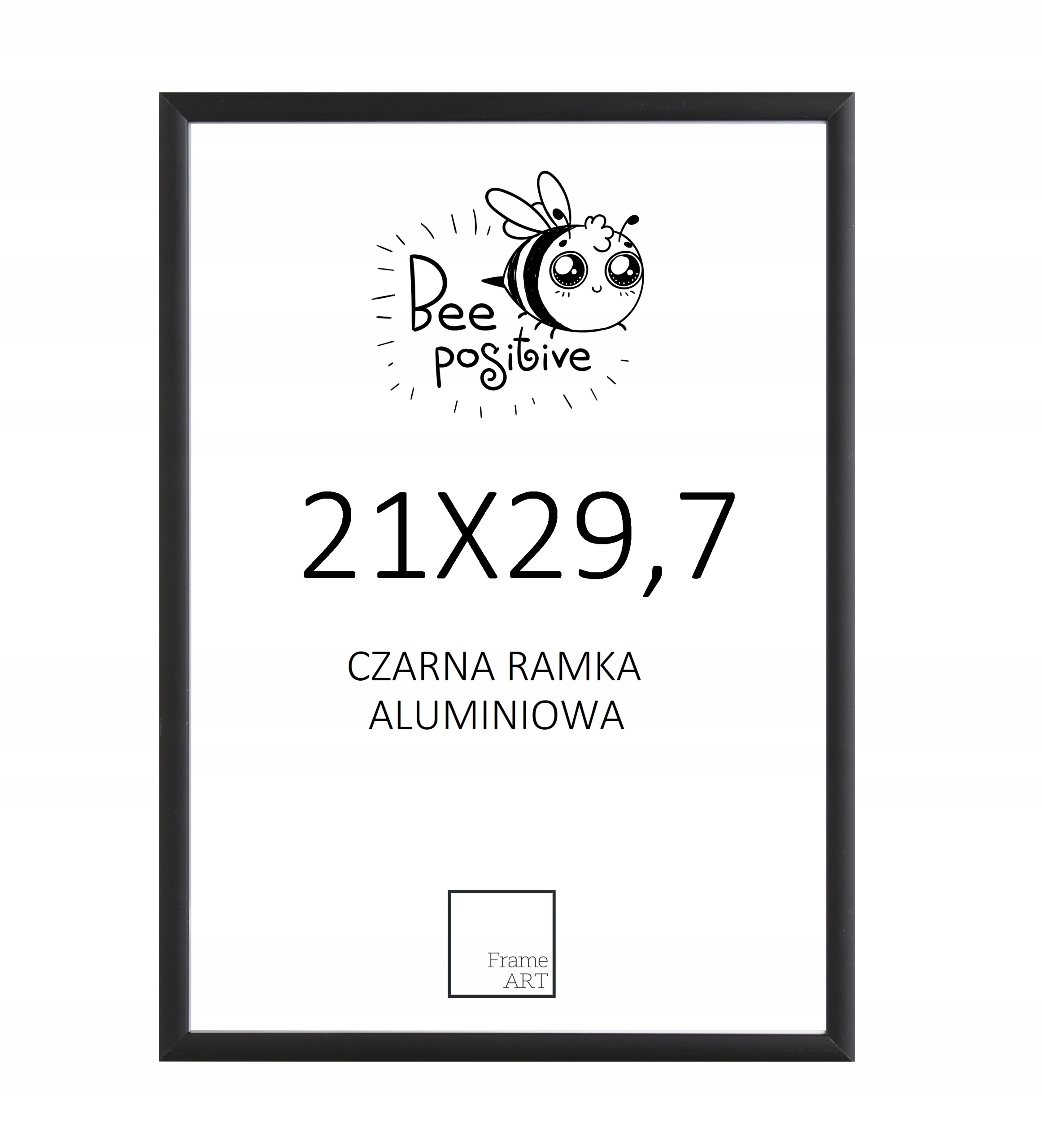 

Czarna Rama Aluminiowa 21X29,7 Dyplom 29,7X21 A4