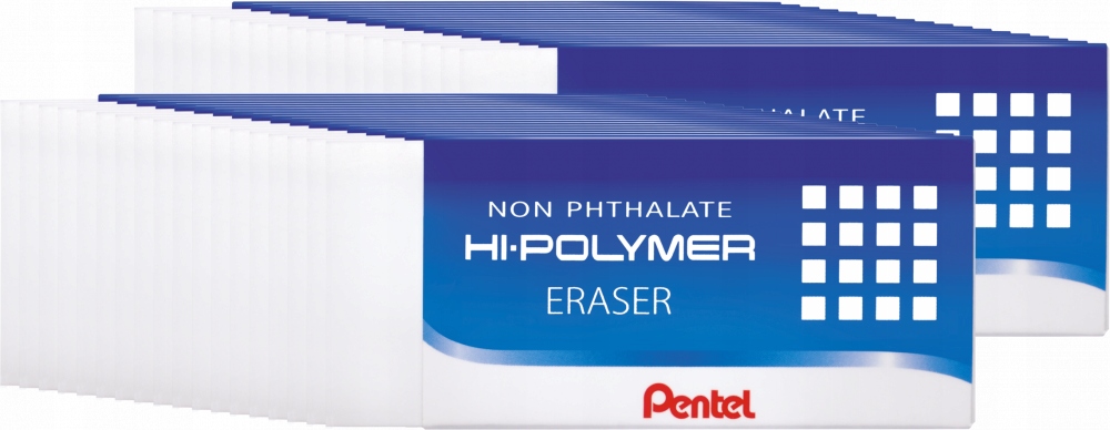 Gumka Ołówkowa Pentel Niepyląca Polimerowa ZEH10 x 36 Sztuk