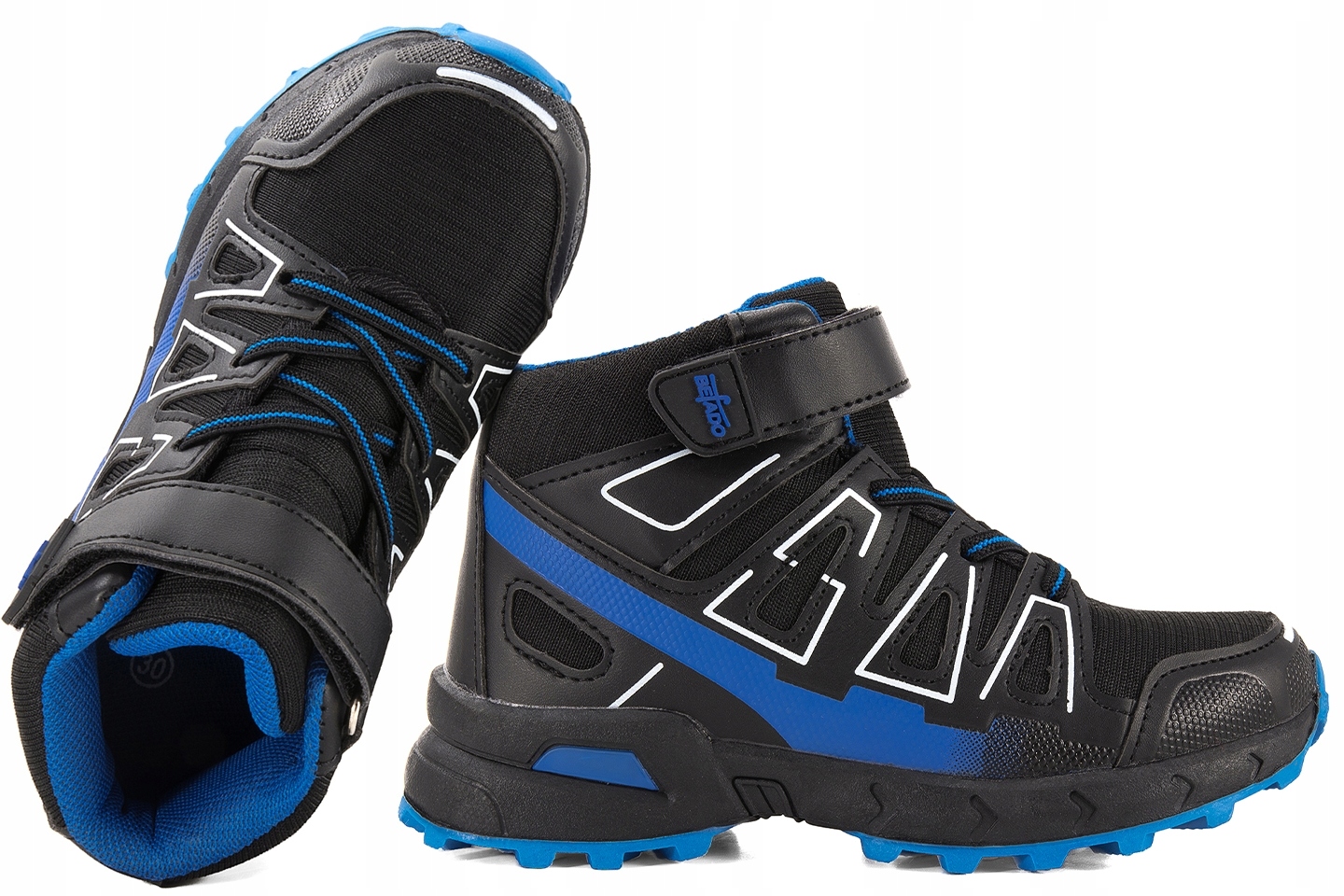 Befado 518X002 Buty Sportowe Trekkingowe Wysokie Rzep 25 Czarny