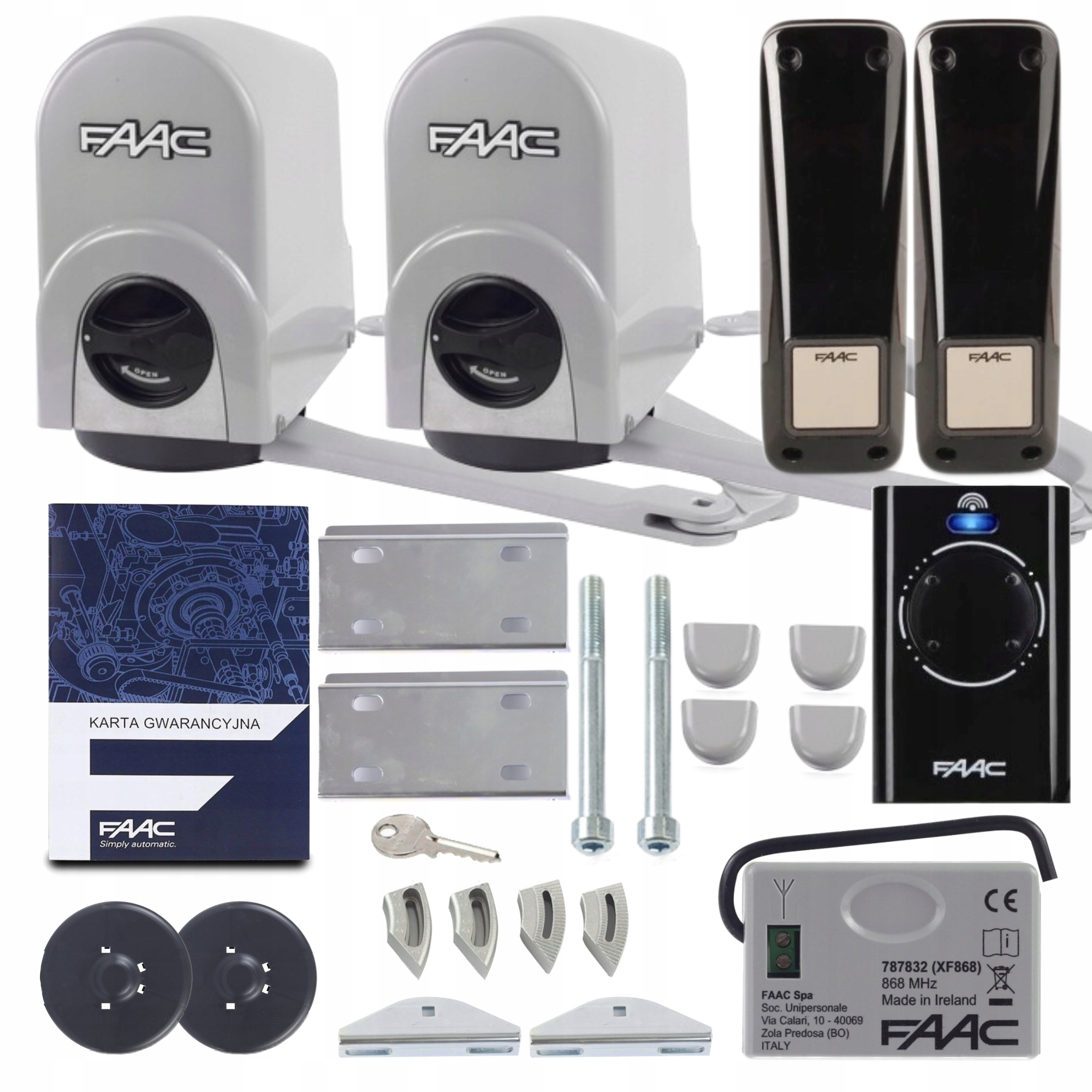 Sada pro brány Faac Energy 391 Pilot XT4 868 MHz pro křídlové brány