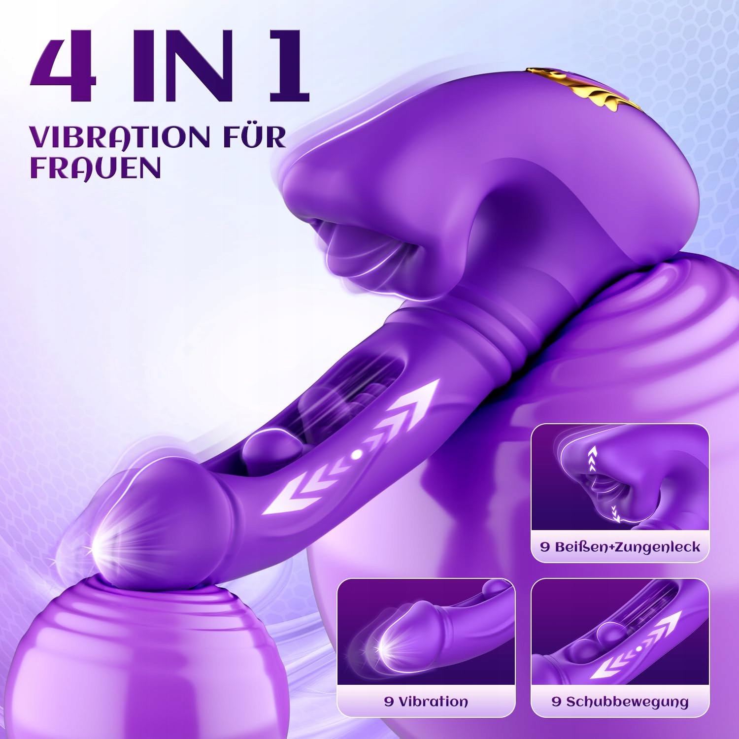 DILDO VIBRATOR Dla Kobiet Z Funkcją Wibracji i Stymulacji G Punktu — miniatura 2