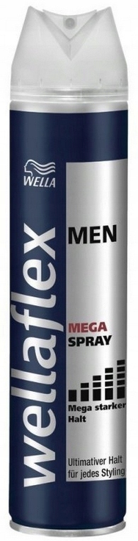 Lakier Włosy Wellaflex 250ml MEN MegaStarker Halt!