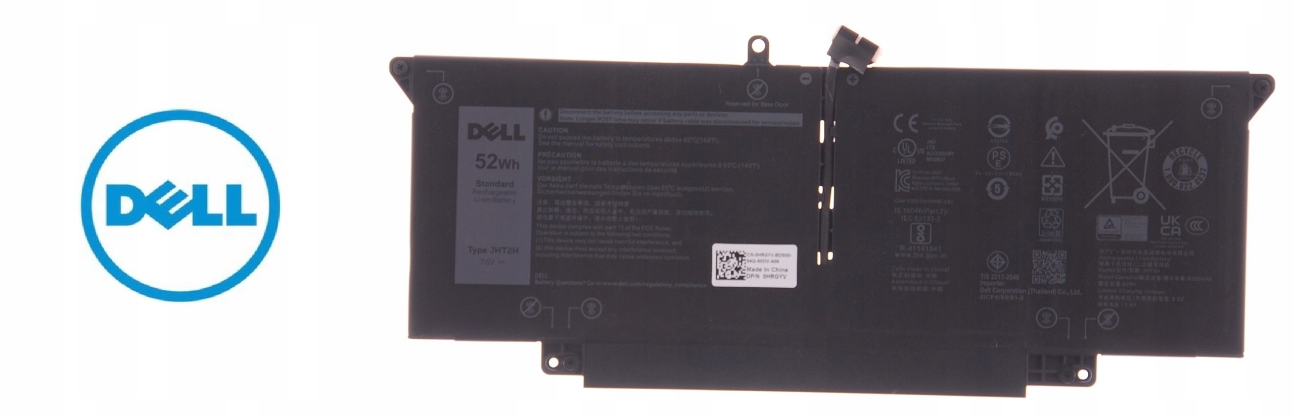 Nová Originálna Batéria Dell 52Wh 4C JHT2H 4V5X2 Hrgyv 7CXN6