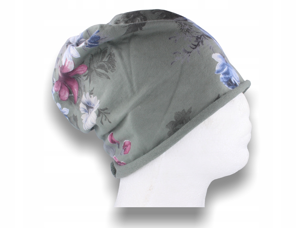 

Czapka damska Beanie włoska smerfetka bawełna