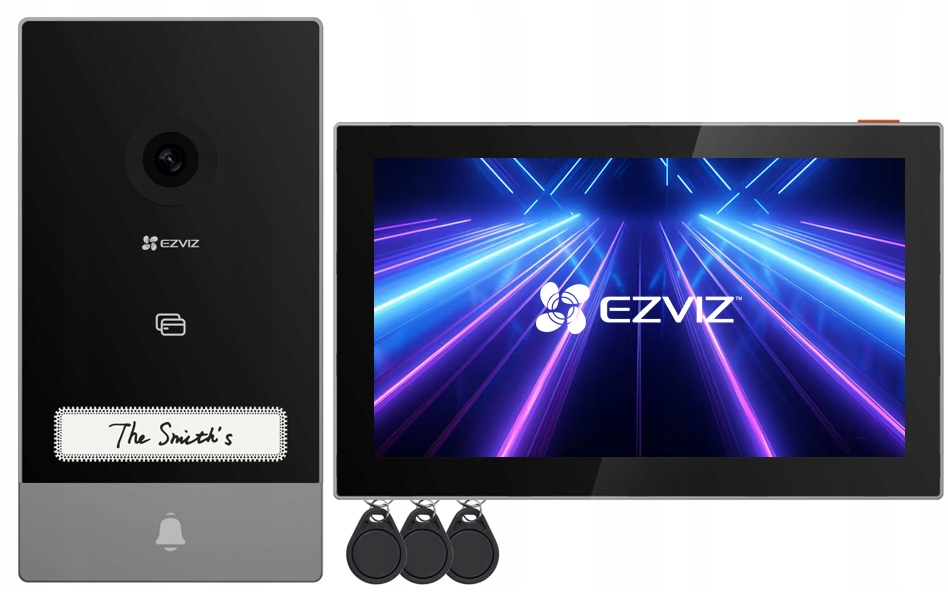 Videovrátnik WiFi HP7 Ezviz 2-žilový čítač kariet kľúčeniek aplikácia