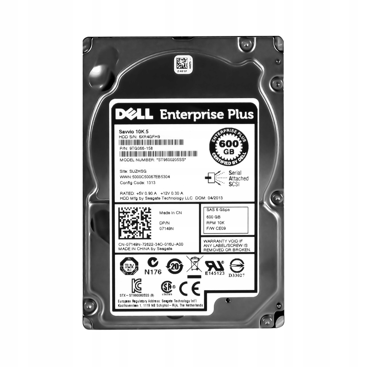 Dell 07149N 600GB 10K 64MB SAS-2 2.5'' ST9600205SS