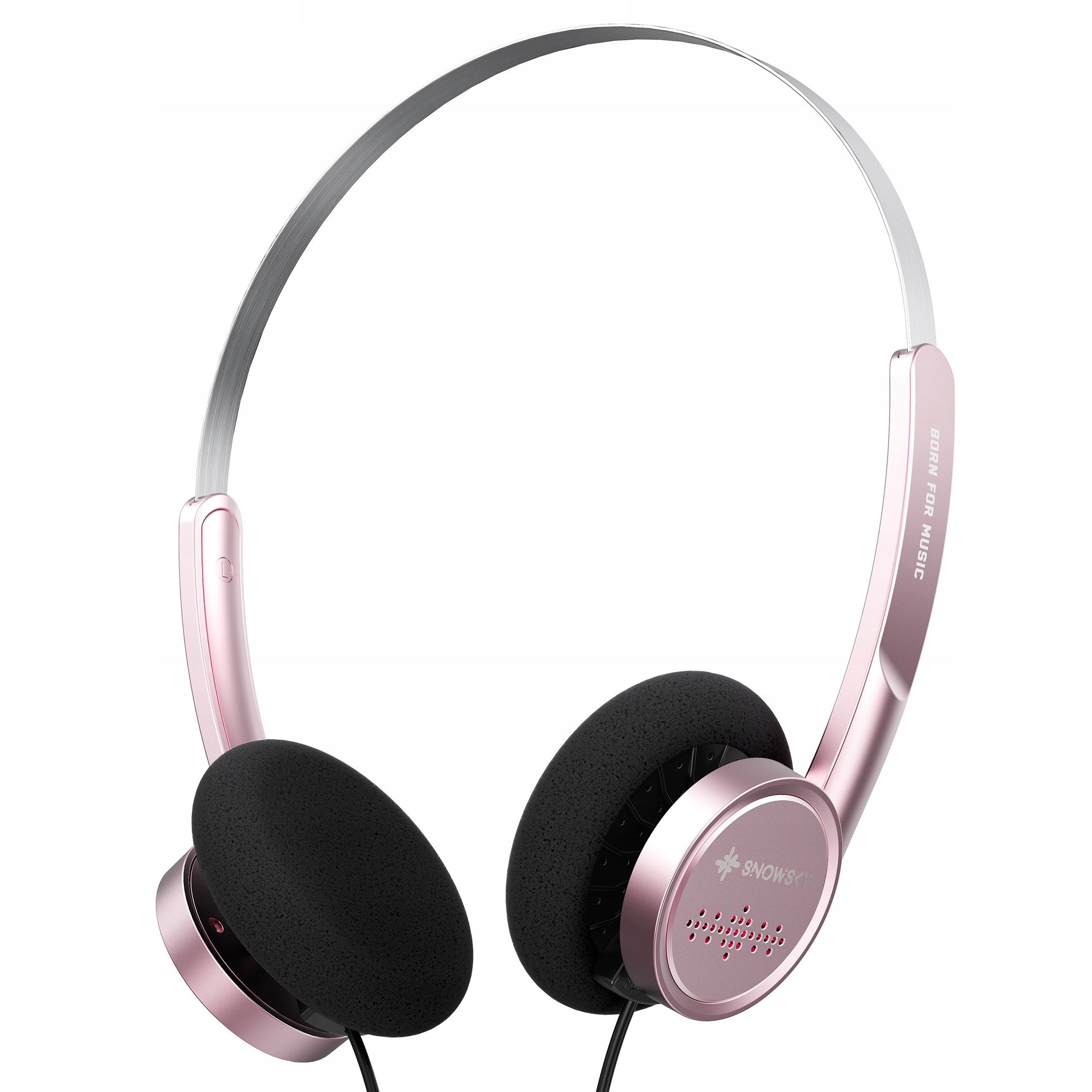 Fiio Snowsky Wind Słuchawki Nauszne Półotwarte Z Mikrofonem Retro Różowe