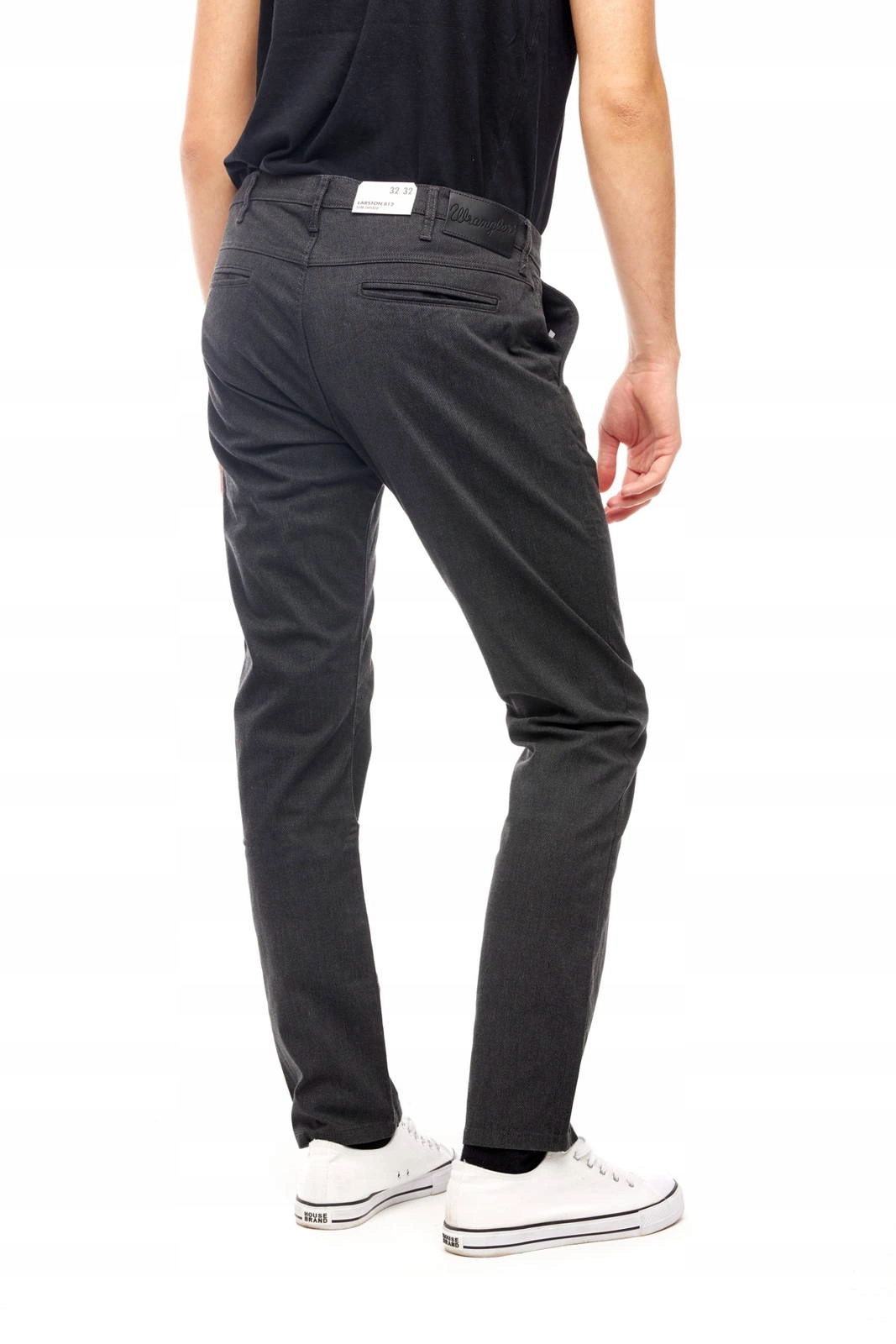 Pánské zúžené kalhoty Wrangler Larston Charcoal Grey W18S9033Q 31/34