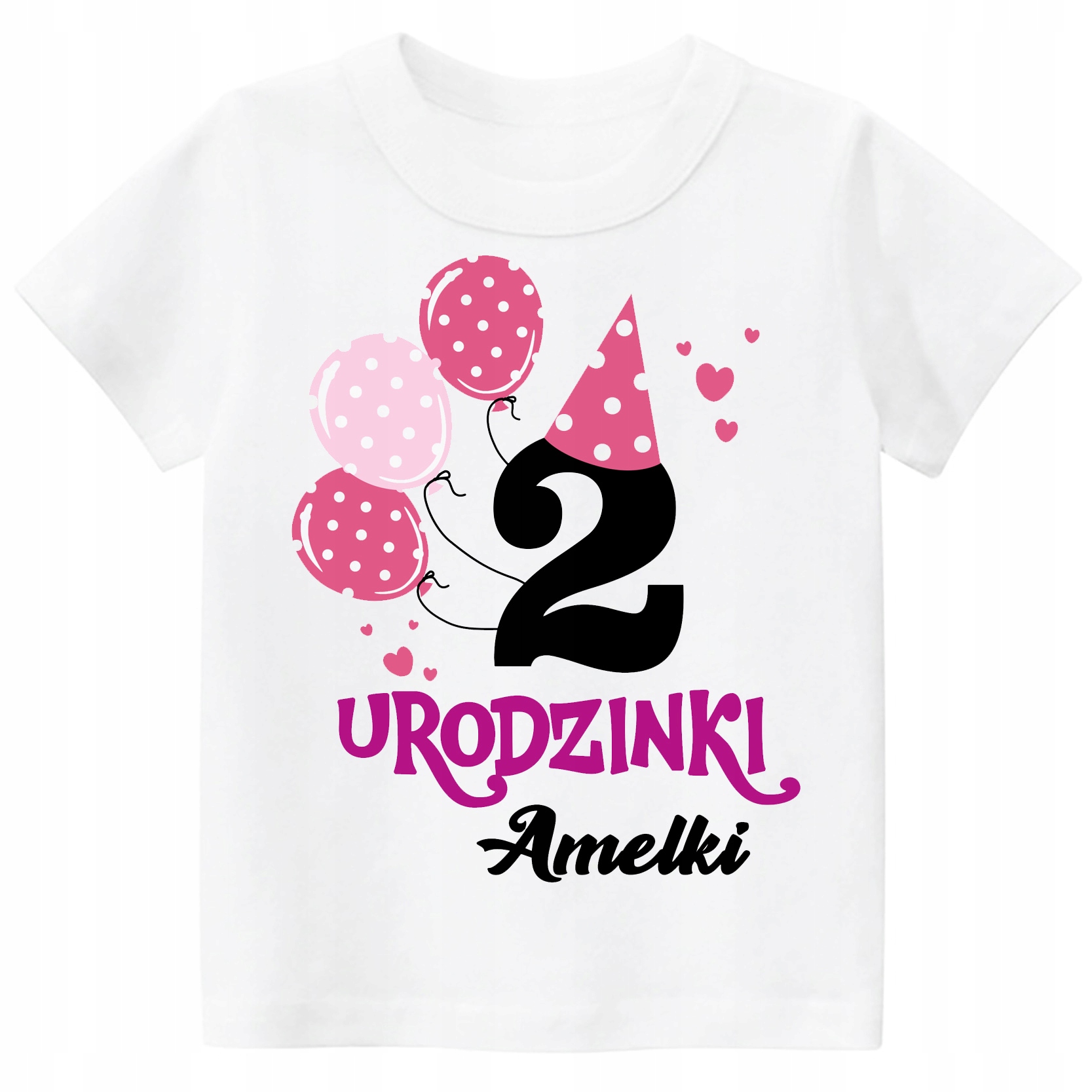 

Koszulka Urodziny 2 Lata z imieniem dziecka r. 92