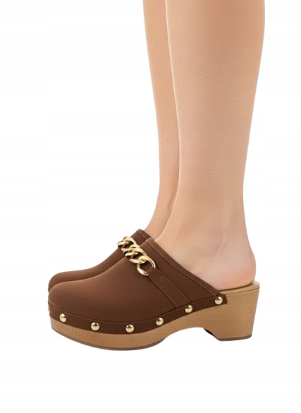 Cosmoparis Hnědé Dřeváky S Cvočky A Zlatým Řetízkem 37 3DA