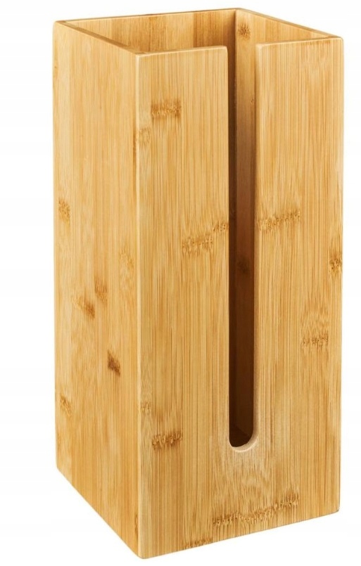 STOJAK NA 3 ROLKI PAPIERU TOALETOWEGO BAMBUS LBA-27 ZAPAS POJEMNIK