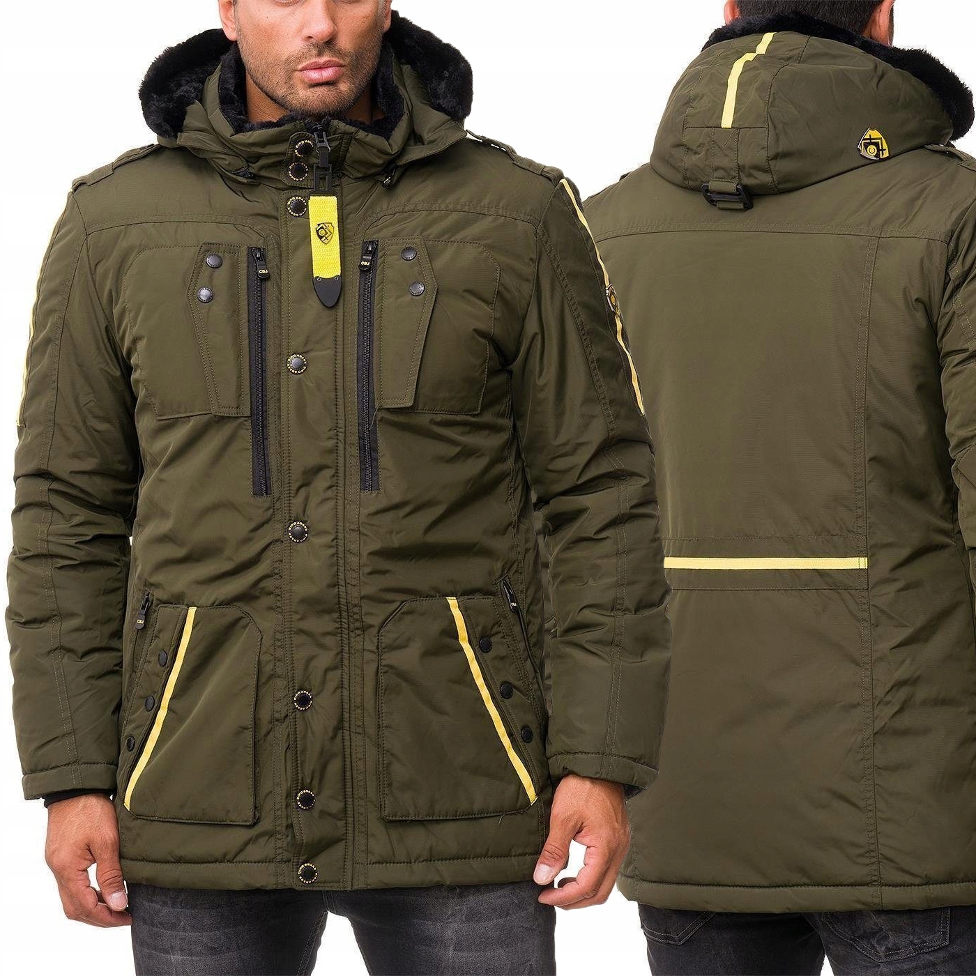 

Kurtka Męska Cipo Baxx Parka Odpinany Kaptur