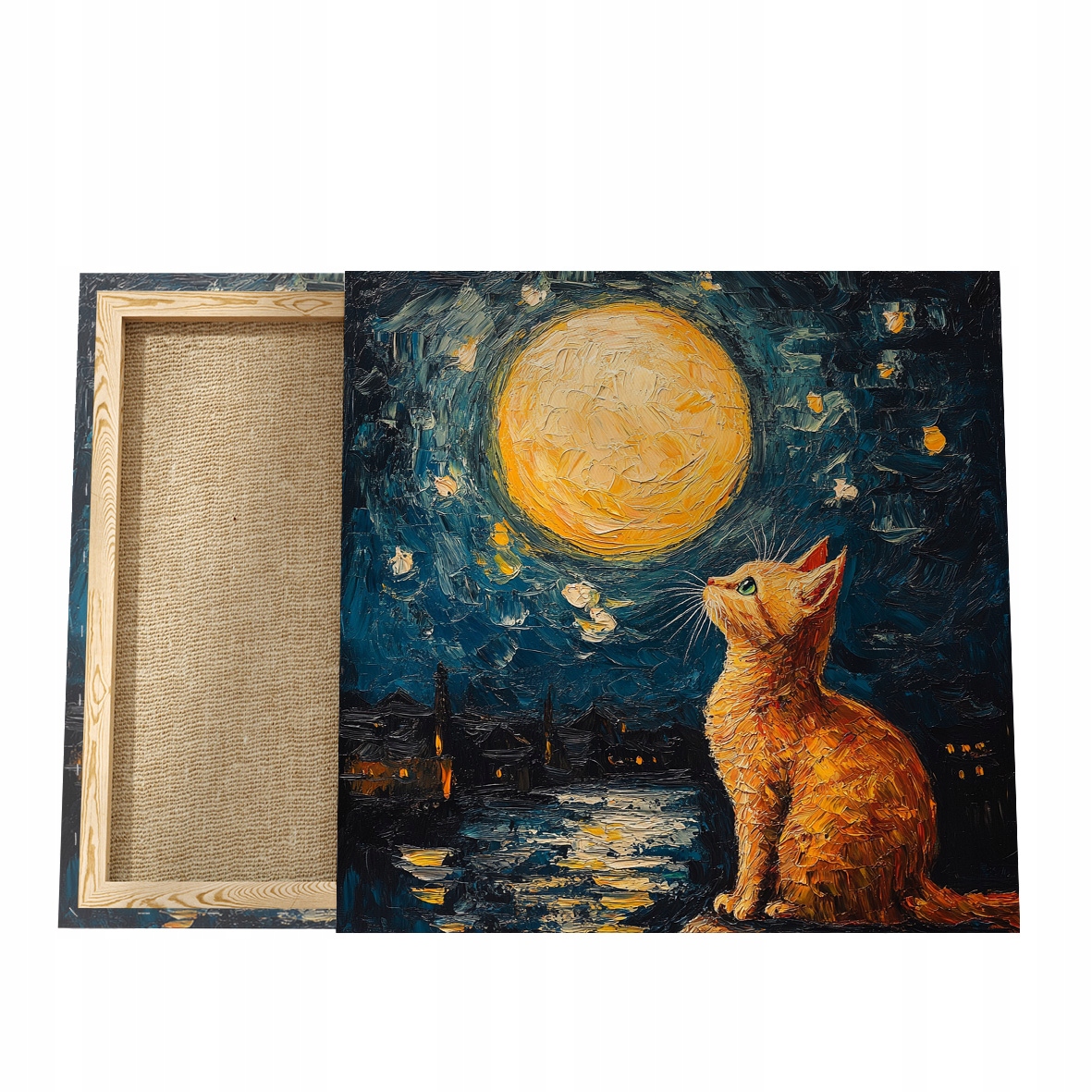 Obraz Kočka Plátno Van Gogh Plátno, Obraz na plátně s kočkou, Portrét kočky