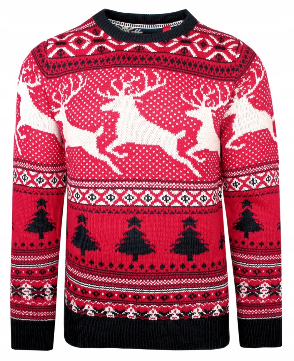 

Czerwony Sweter w Renifery Brave Soul S