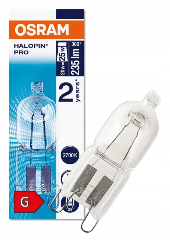 

Osram -halopin Eco 66720 -230V 20W 25W G9