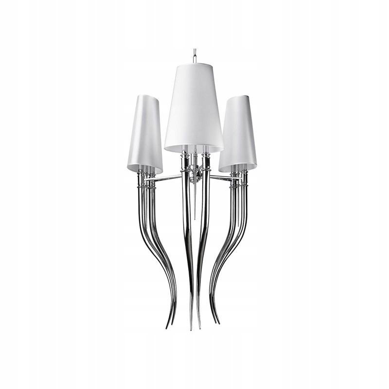Závesná lampa s látkovými kužeľovými tienidlami do predsiene Diablo E14