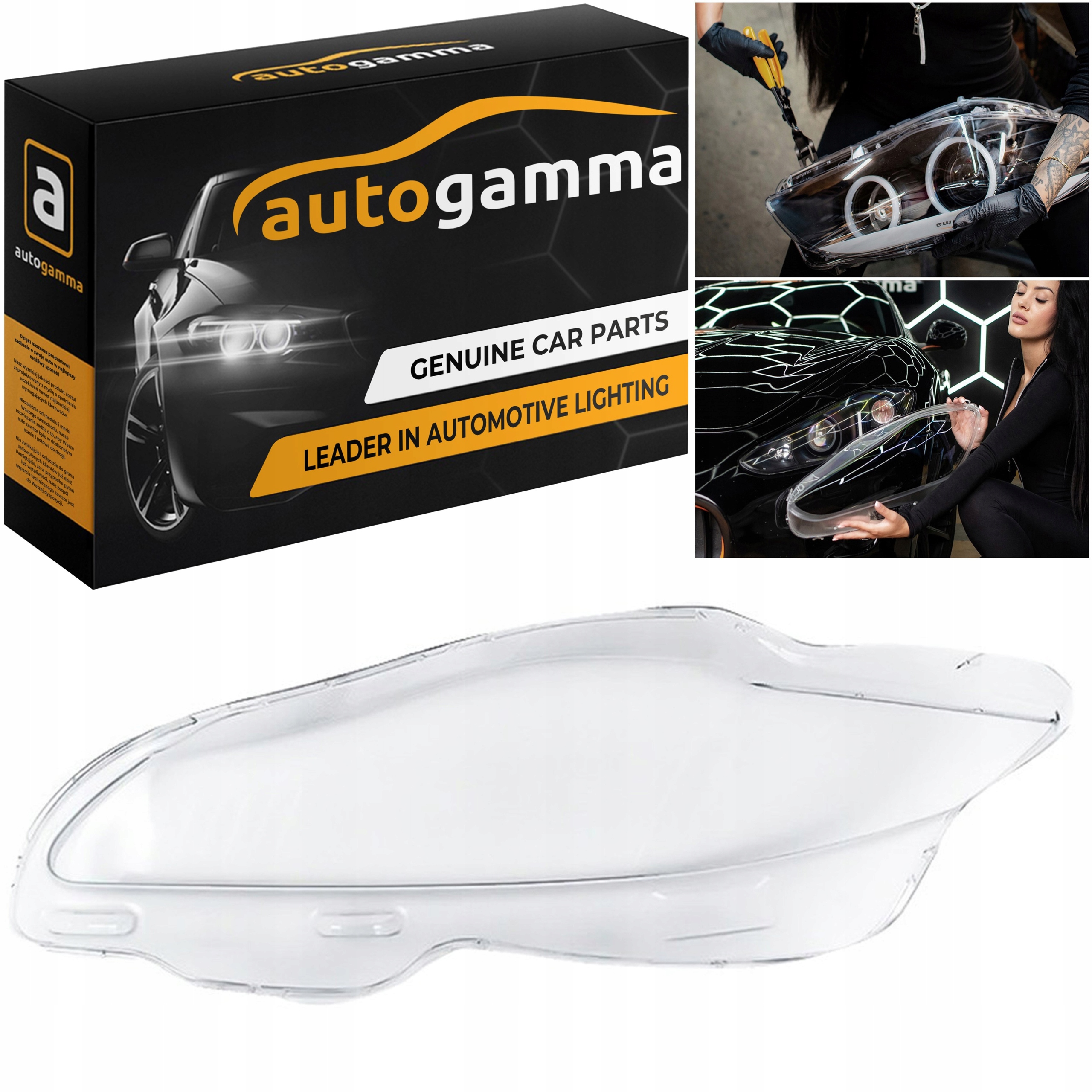 Стікло скло до фари фар Jaguar XJ VII X35 Рестайлінг (15-19) Лівий