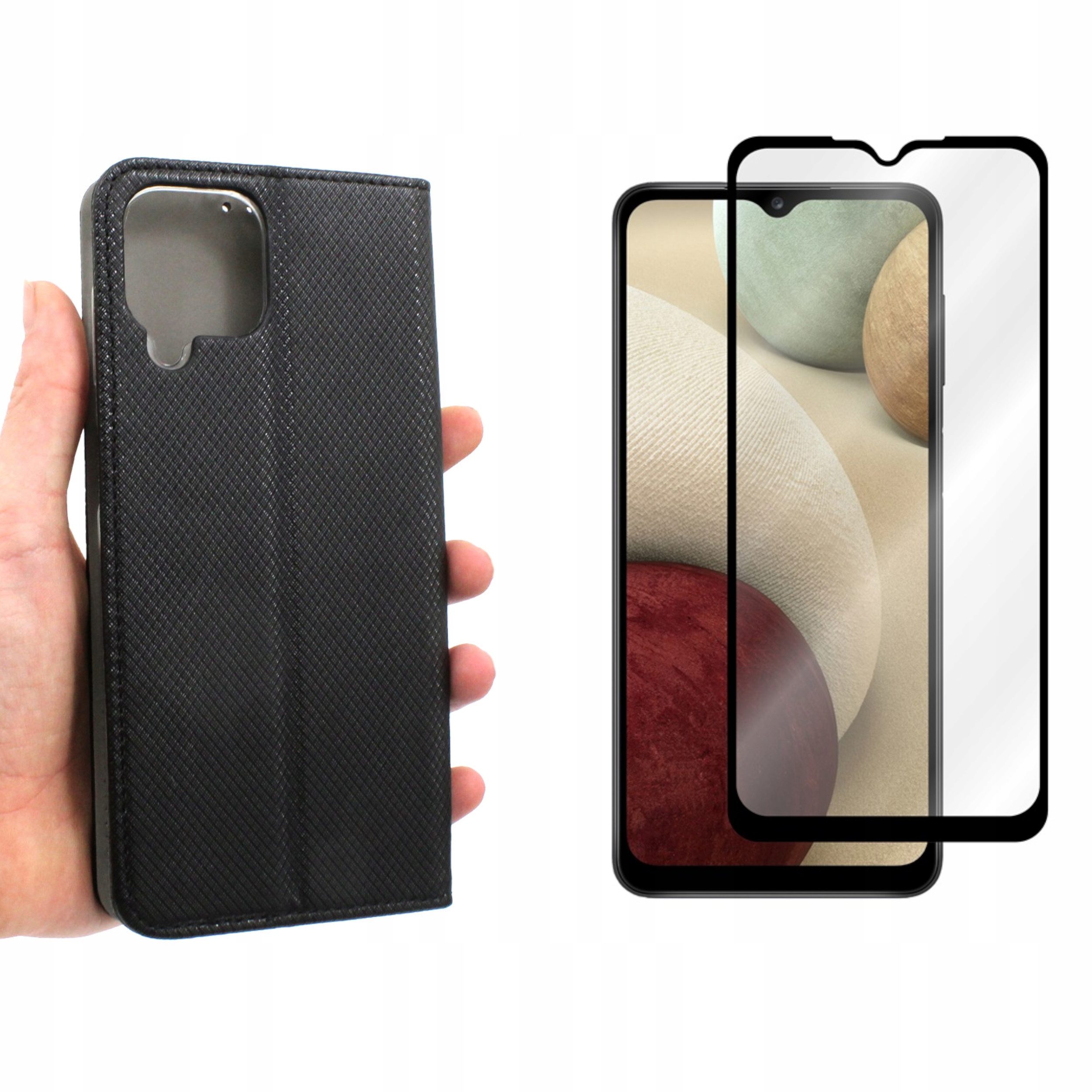 

Etui do Samsung Galaxy M33 5G Magnet czarne+SZKŁO