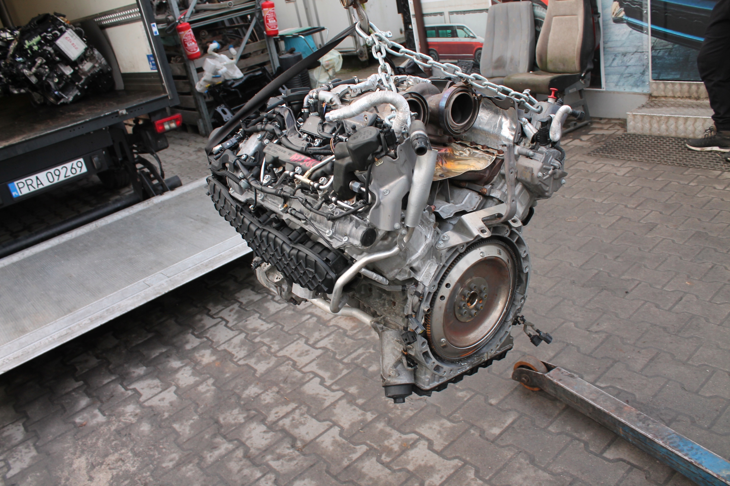 engine complete MERCEDES AMG C63 177980 60 TYSKM