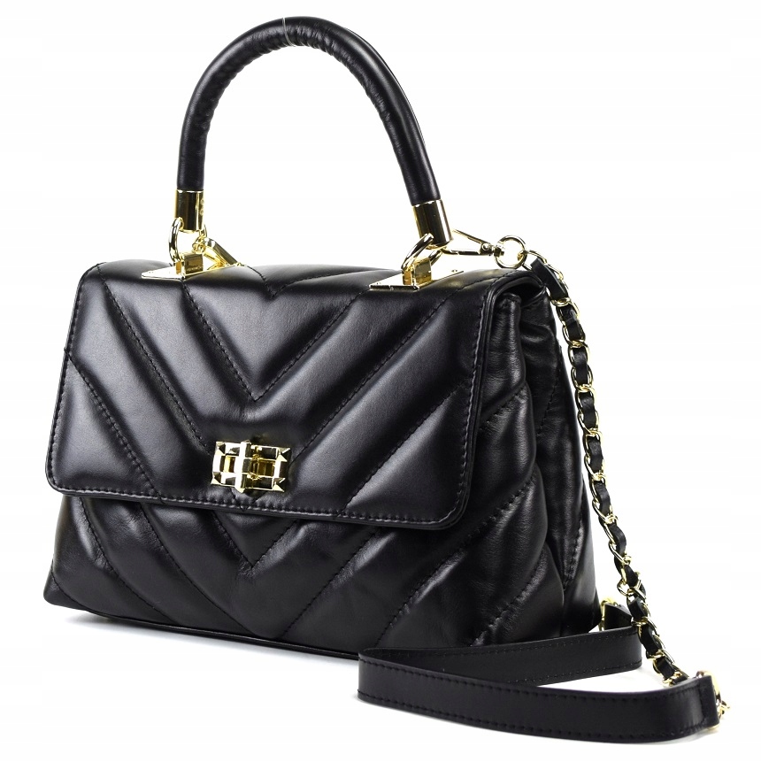 TOREBKA MASSIMO CONTTI SKÓRA PIKOWANA CZARNA 966A Marka Massimo Connti