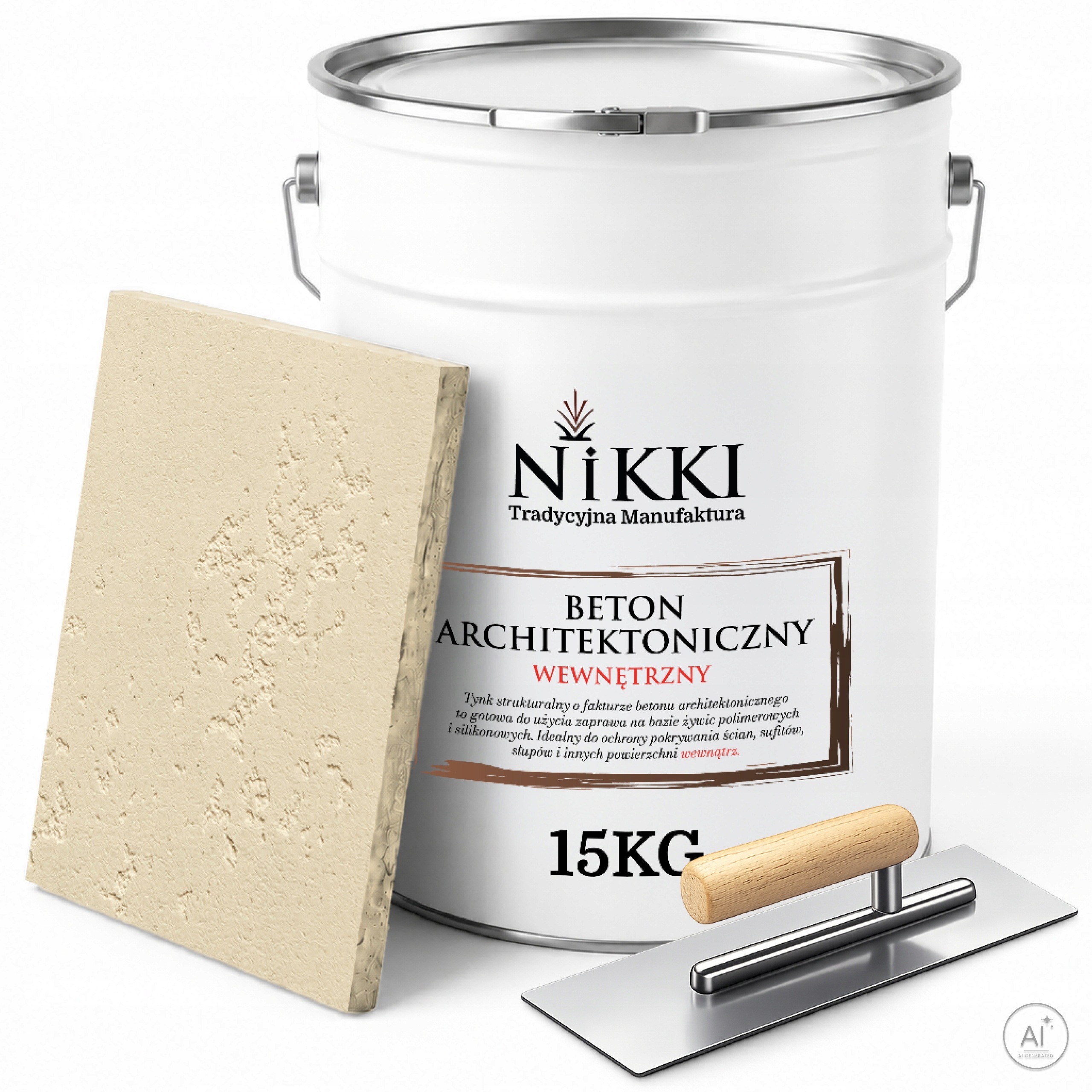 Architektonický beton pro interiéry 15kg světle béžový F751 hladítko