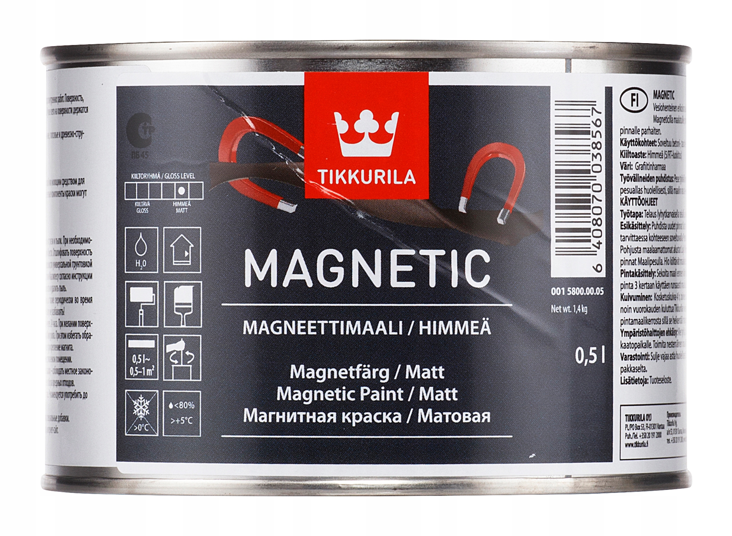 

Tikkurila Farba magnetyczna Magnetic 0,5L
