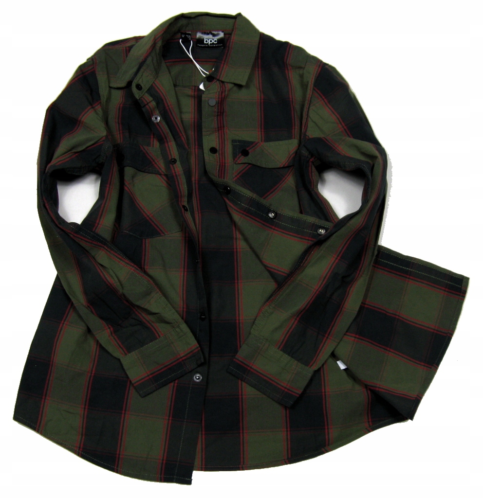 Bawełniana koszula w kratę BONPRIX 110/116 NOWA