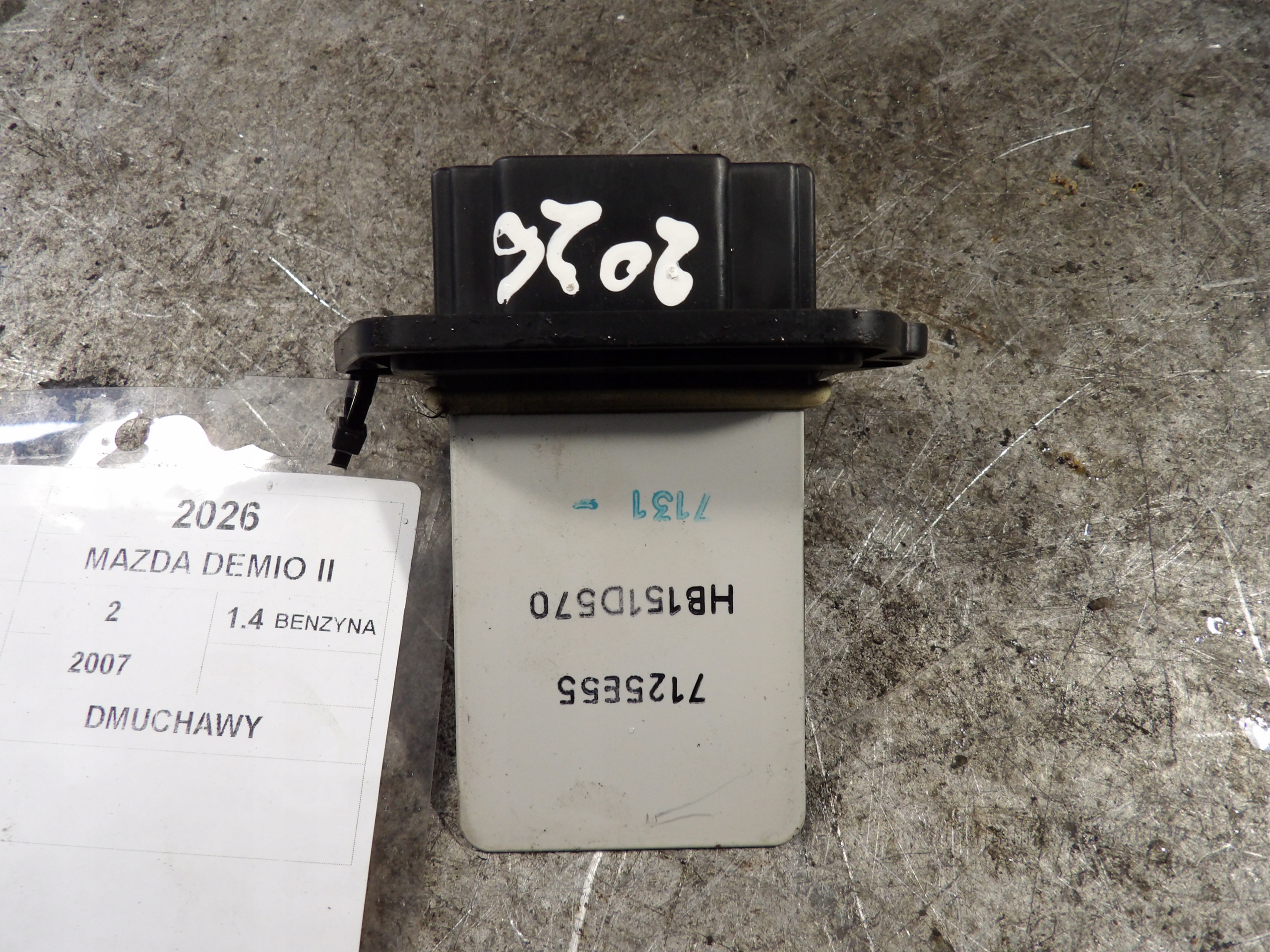Mazda Demio II gebläsewiderstand 7125E55 HB151D570