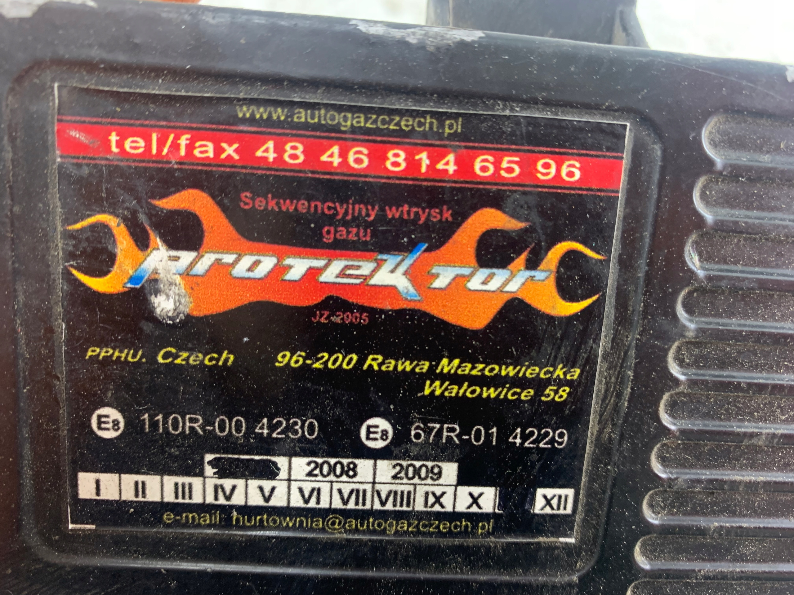 PROTEKTOR control unit gas LPG 4 CYL 67R-014229