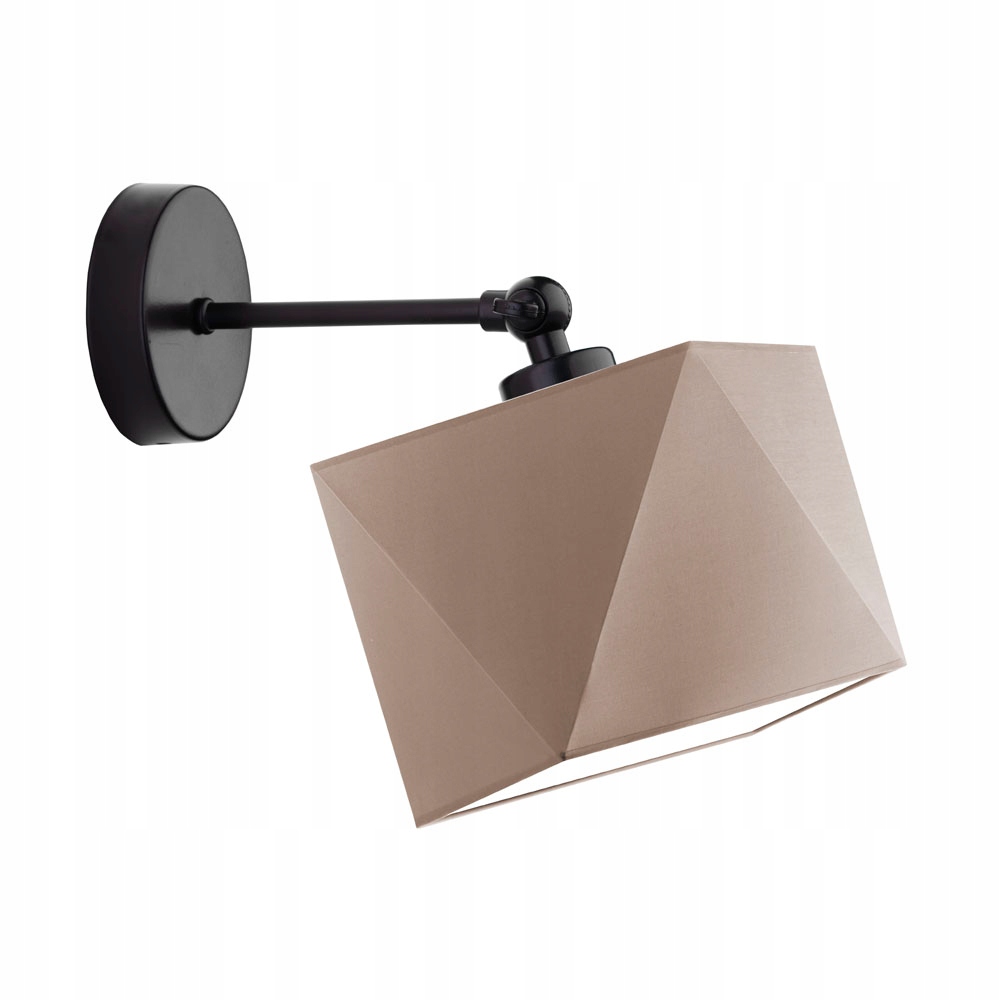 Lampa kinkiet regulowany lampa ścienna Led E27 przegubowy abażur beż Loko