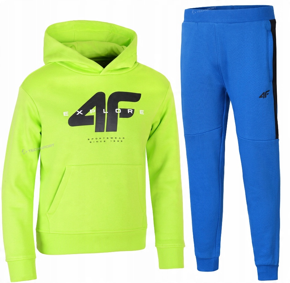 

4F Chłopięcy Dres Komplet Bluza Spodnie 146